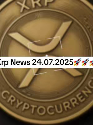 The cover image showcases a close-up of a gold-colored XRP cryptocurrency coin. The coin has a stylized 'X' logo at its center, with 'XRP' and 'CRYPTO CURRENCY' etched around the coin's edge. The composition is set against a blurred background, emphasizing the central coin design and features text overlayed across the middle.