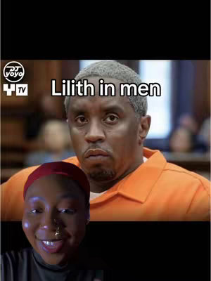 The cover image is a split composition. The bottom half features a selfie of a woman with a smiling face, dark hair, and a red headband. The top half displays a man in an orange jumpsuit, likely in a courtroom setting, with the text overlayed on the image.