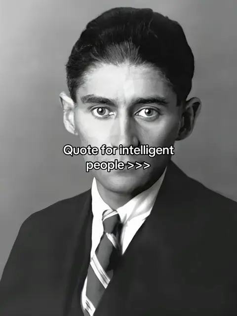 A black and white image of a man in a suit, face slightly turned. Text is added that says "Quote for intelligent people >>>".