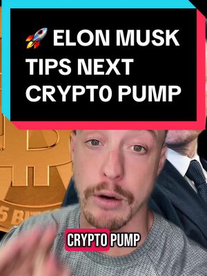 The cover image features a man speaking with a background that includes a Bitcoin logo. The top portion has a black background behind white text, and red on the bottom which has the text Crypto Pump.