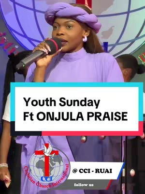 A cover image for a video features a woman holding a microphone in front of a blurred background, likely a church setting. A text overlay reads 'Youth Sunday, Ft ONJULA PRAISE'