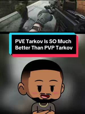 The cover image is split into two main sections. The top half shows a first-person perspective of a shooter game, displaying a hand holding a gun with the game's environment in the background. Below, there's a stylized cartoon of a Black man. Above the cartoon, a text overlay in a colored bar reads the video's's subject.
