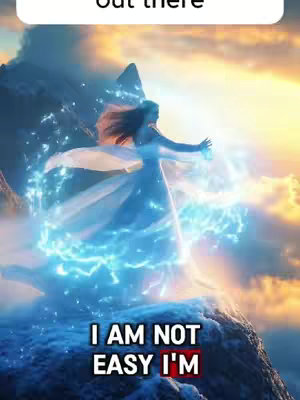 The cover image showcases a celestial scene featuring a flowing dress. A figure, possibly female, is depicted in a light-colored gown, seemingly dancing or floating amidst a backdrop of radiant, glowing energy. The background suggests mountains partially covered in clouds beneath a vibrant sky.