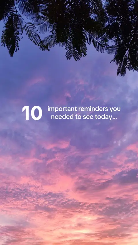 The cover image features a vibrant sky with shades of purple, pink, and orange, indicating a sunrise or sunset. Dark, silhouetted tree branches are visible at the top of the frame, adding a natural element to the scene. Overlaid in the center is white text with the number '10' followed by a description.