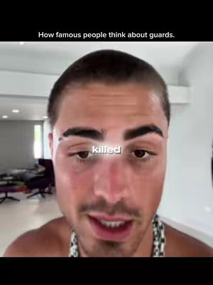 The cover image features a close-up shot of a man's face against an out-of-focus background. The man has short, dark hair and a well-groomed mustache and goatee. A text overlay reading 'killed' is positioned above his slightly open mouth. The overall composition focuses on the man's facial expression and emotional state.