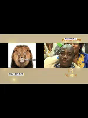 The cover image is divided into two horizontal sections. The left side features a photorealistic image of a lion against a white background. The right side of the image shows a man with a shaved head, an eye-catching creamy suit. He is sitting indoors with other people. Below, there is a light brown bar. The text overlays are shown.