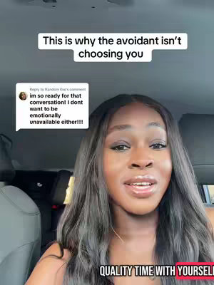 A well-lit selfie featuring a woman with long, dark hair positioned in a car. The background is blurred, highlighting only the woman and the text overlays placed above. The text box from a commenter provides the context.