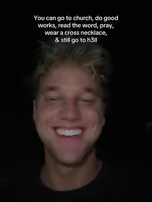 The cover image is a selfie-style shot. The main visual element is a young man with light-colored hair, who is smiling broadly with visible white teeth. The background is dark, creating a high contrast that emphasizes the man's face and expression. Above the man's head is a text overlay in a clean sans-serif font, presented left-aligned.