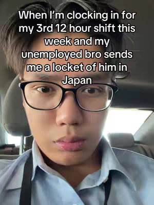 The cover image features a close-up shot of a young man with dark hair and glasses. He looks directly at the camera with a neutral expression. overlaid text details an anecdote about his brother. The overall composition is simple, with the man's face filling the frame, giving a direct and personal feel.