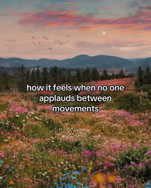 The image shows a vibrant meadow covered in wildflowers, with a pastel sunset in the background, a flock of birds, and text overlayed on the image.