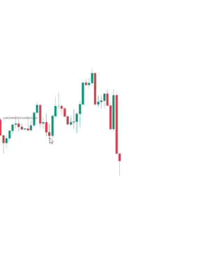 The cover image shows a simplified candlestick chart with red and green bars against a white background. The chart depicts price fluctuations over time, hinting at trading or financial analysis content.