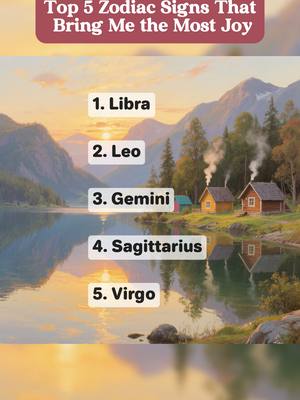 An illustrative cover image featuring a serene landscape. The background is dominated by a large body of water reflecting a sunset with warm tones. Mountain silhouettes are visible in the distance under an orange and yellow sky. Floating on the water are a few small houses each with a rectangle tag displaying a ranking with the name of a zodiac symbol.