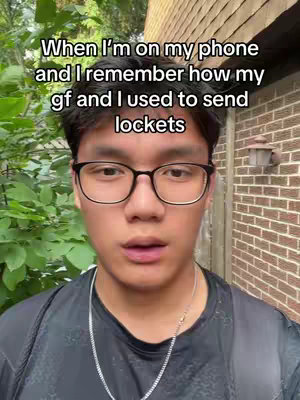 A young man with glasses is positioned in front of a blurred green background, with a brick wall visible to his right. Overlaid text fills the top left, the man's face centered, and he is wearing glasses and a casual top.