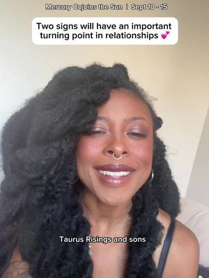 A close-up shot of a smiling woman with dark hair and a nose ring. The image has text overlays at the top and bottom.