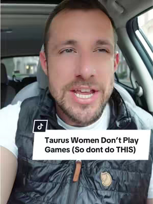 A man is seen inside a car, with a focused expression. A text overlay indicates the video's focus is on astrology and the Taurus zodiac sign.