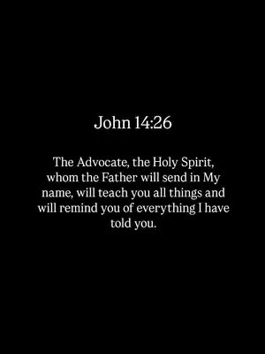 A simple image with a black background and white text. The text includes a Bible verse reference and the verse itself.