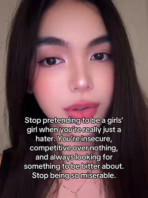 A close-up shot of a young woman against a blurred background. She is looking at the camera with a slightly concerned, almost stern expression. The overall tone is serious, potentially addressing a sensitive topic.