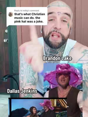 The cover image features a man with tattoos on his head and arm, pointing upwards with his right index finger. Overlayed are embedded images of two other people and text. The layout is a split-screen effect, with the main subject featured prominently on the right.