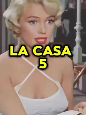 The cover image features a headshot of Marilyn Monroe. Overlayed on the image is a yellow box with black border and text that reads 'LA CASA 5'.