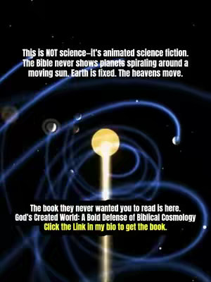 The cover image features a stylized depiction of the cosmos. In the center, a bright, glowing yellow sun-like object is positioned with a vertical light beam extending downwards. Surrounding this central element are swirling, blue-toned lines that suggest celestial orbits, with smaller, circular objects interspersed, representing planets or celestial bodies. The background is a deep, dark color. Text overlays are placed on the top and bottom of the image, providing context, with a call to action at the bottom.