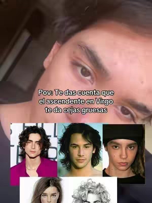 A selfie style video featuring the creator's face dominating a portion of the frame, with additional images of various individuals below. The creator is looking directly at the camera over a blurred background featuring a wall.