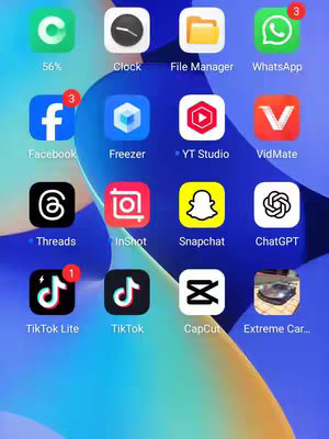 A phone screen is shown with app icons arranged on a light yellow and blue gradient background, as the apps are showcased. The layout is organized, with app icons arranged in a grid format, and various colors, fonts and designs
