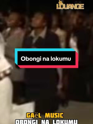 The cover image shows a live performance setup, with people blurred out in the background and a text overlay that features the artist's name 'Gaël Music' and the phrase 'Obongi na lokumu' on a colored rectangle.