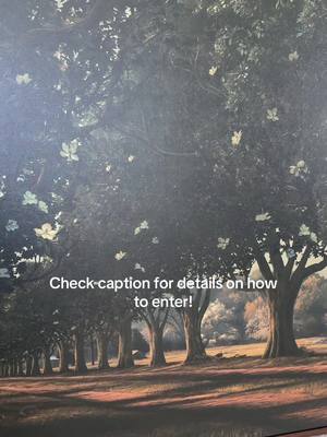 A digitally altered photograph depicting a serene, tree-lined pathway landscape. The composition leads the eye through a series of trees. The lighting suggests a late afternoon with long shadows and a soft, diffused glow. The color palette is dominated by earthy tones: browns, greens, and hints of yellow in the foliage. Overall, the image exudes a sense of tranquility.