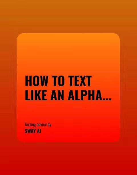 The cover image has a gradient background transitioning from orange at the top to a deeper red at the bottom. At the center, a square with rounded corners is overlaid. This square is orange, and it holds the text of the video’s title in bold, black font. The title reads 'HOW TO TEXT LIKE AN ALPHA...' with some additional text below the title.