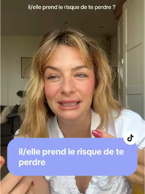 The cover image shows a woman with blonde hair looking at the camera with a concerned expression. Text overlay question in a speech bubble.