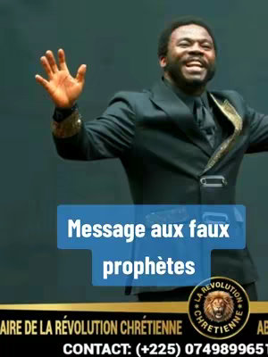 The cover image features a man with dark skin standing against a gradient background. The man is wearing a black suit and tie and appears to be speaking, with one hand raised. Above him, a light blue rectangle contains white text. Below the man, are details for a Christian organization.