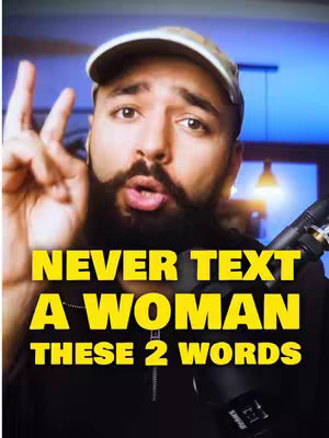 A man with a beard and a backwards baseball cap is looking directly at the camera with a serious expression. He is holding up two fingers and the background has an out-of-focus office or studio setup. The foreground has text that is overlaid on the image with a yellow background and bold white text.