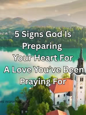 The cover image features a picturesque landscape with a lake, mountains, and a church. Text overlays are added in white font, providing the video's hook.