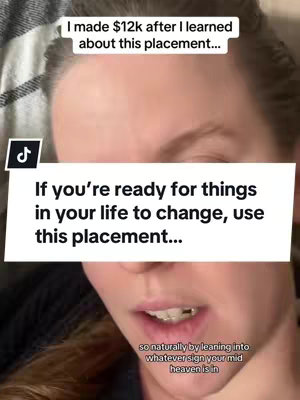 A close-up shot shows a woman's face, focusing on her eyes and mouth. Text overlays are present at the top and center. She appears to be talking.