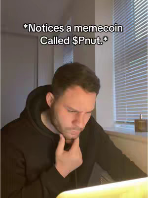 A man wearing a black hoodie is looking down with a thoughtful expression, his hand touching his chin. Above him, text overlayed in the image provides the hook. Vertical blinds and part of a window are visible in the background, with soft lighting.