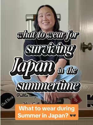 A well-lit image showing a woman sitting down with text overlays describing 'what to wear'. The woman is smiling, and there's text layered over the image.