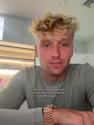 The cover image features a young man in a green shirt looking directly at the camera. He has tousled blond hair and a confident expression. The text overlay is placed at the bottom of the image.