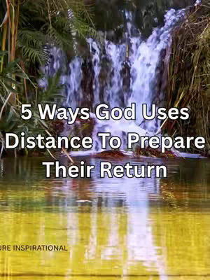 The cover image features a picturesque natural scene with a waterfall cascading into a pool of water. Green foliage frames the waterfall, while the foreground reflects a golden-yellow hue. Text overlayed on the image provides the video's title.