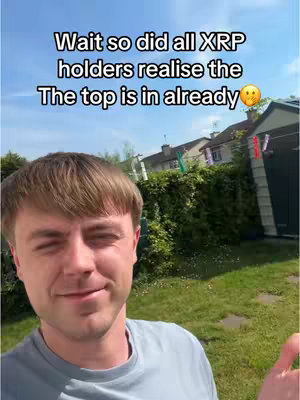 A man is shown in the foreground with a blurred background that includes a lawn, green bushes, and houses. Text overlay is visible at the top.
