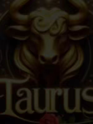 The cover image features a stylized golden bull's head in the center. Below the image of the bull, the word "Taurus" is written in elegant gold lettering. The overall composition is dark.