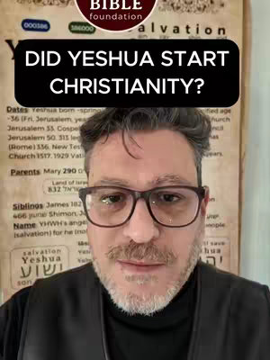 The cover photo features a middle-aged man with glasses, a goatee, and short hair. He's centered in the shot, looking directly at the camera with a slight smile. Behind him, there's a layered background: a timeline-like scroll, and an old paper sheet, with some words in Hebrew.