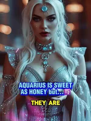 A digitally created image of a woman with pale skin, long white hair, and elaborate jewelry. She wears a shimmering silver and blue dress with a low neckline. Text overlays in blue and yellow announce the topic.