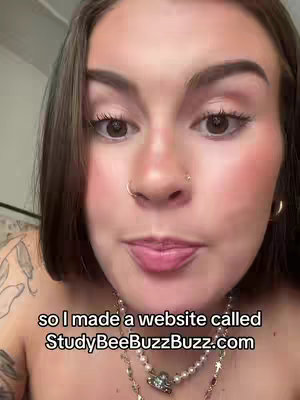 A close-up shot shows a young woman with brown hair, a nose ring, and layered necklaces. The image is taken from a low angle with the woman's face filling most of the frame. Text overlay is visible.