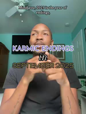 A man with a clean-shaven head and a focused expression is positioned in front of a domestic backdrop. The background subtly reveals a television, and framed art. The image features overlaid text in various fonts centered over the presenter.