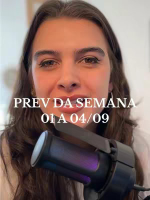 The cover image presents a selfie-style shot of a woman. She is positioned in the center, with her face and upper body in clear view. The background is soft, appearing to be an interior space. The woman has long, dark brown hair. She is smiling with a microphone. Overlaid on the image is text in a serif font, indicating a preview segment and dates.