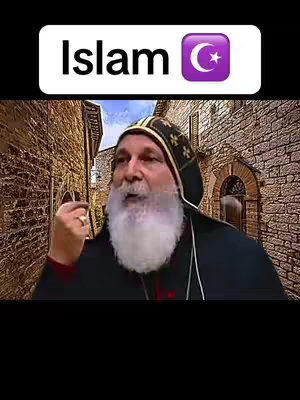The cover image shows a man with a long white beard, in religious attire with a religious building background. Above him, there is a text box with the word Islam and a flag.