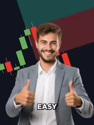 A cover image featuring a smiling man giving a thumbs-up with the text 'EASY' overlaid. He is wearing a gray blazer and a white shirt. Behind him is a background with a dark color gradient and charts.