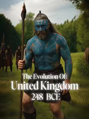 The image features a man with blue tribal paint posing with a spear. He stands in a grassy field with trees in the background, looking directly at the camera. Text overlays indicate the video's topic.