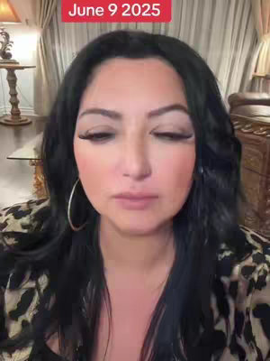 A woman with dark hair and hoop earrings gazes at the camera with a neutral expression. The cover suggests a video about astrology or psychic readings, framed by the date on a red bar: June 9, 2025