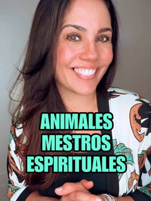 A woman with long, dark hair smiles directly at the camera. Behind her, a light-colored wall or background is visible. The woman’s attire includes a patterned top, and her makeup is visible. Overlaying her image is a text block against a black background.